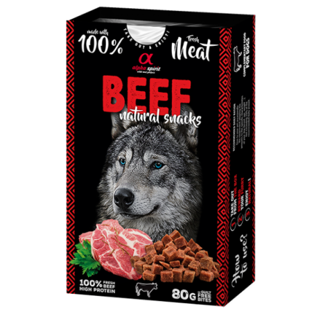 Liellopa dabīga uzkoda suņiem 80g Beef natural snacks