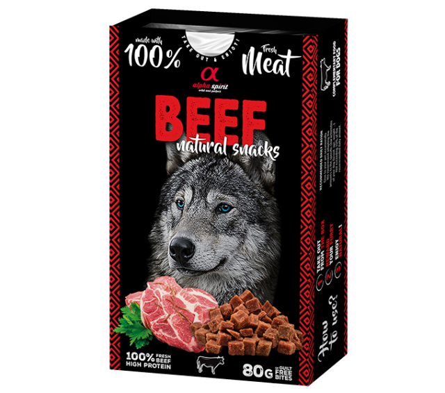 Liellopa dabīga uzkoda suņiem 80g Beef natural snacks