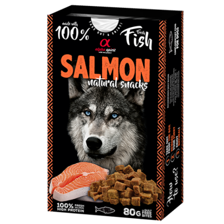 Lasis dabīga uzkoda suņiem 80g Salmon natural snacks