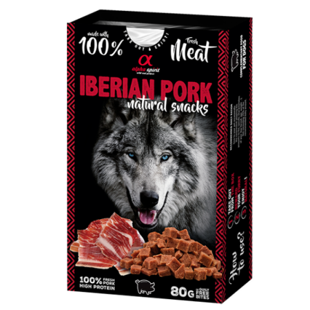 Ibērijas cūkgaļa dabīga uzkoda suņiem 80g Iberian Pork