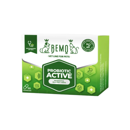 Probiotiķi suņiem / kaķiem zarnu mikrofloras uztura stabilizēšanai ar dzīvotspējīgām baktērijām VetLine Probiotic Active