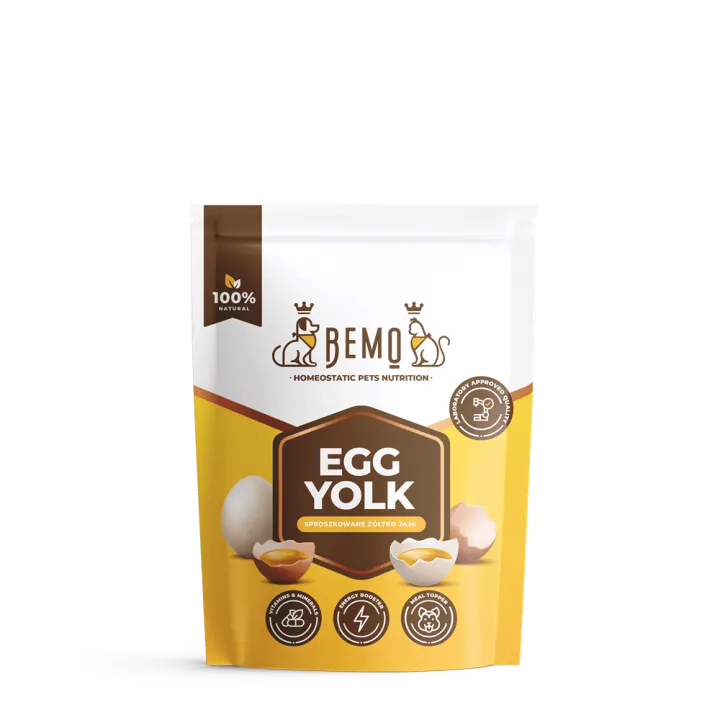 Olu dzeltenums enerģijas / taukskābju avots suņiem un kaķiem Bemo Egg Yolk 130g | 500g - Image 2