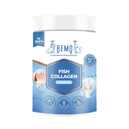 Hidrolizēts I tipa kolagēns locītavu / ādas atbalsts suņiem un kaķiem Bemo Fish Collagen 130g | 600g