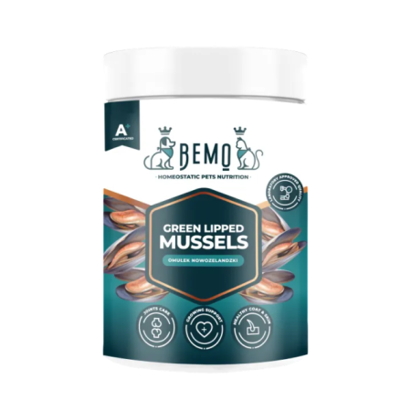 Liofilizēta Jaunzēlandes Zaļās gliemenes suņiem un kaķiem Bemo Green Lipped Mussels 130g
