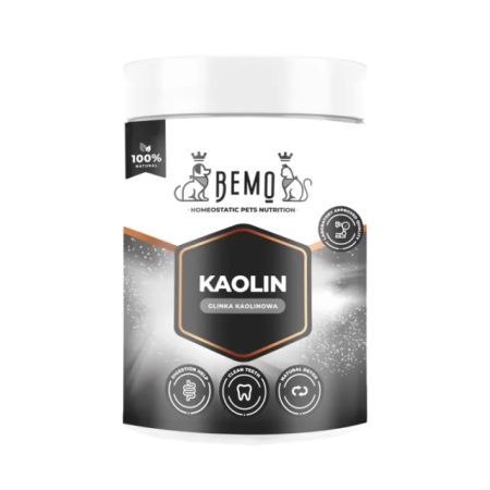 Kaolīna māls atbalsta gremošanas procesus / profilaktiskai zobu higiēnai suņiem un kaķiem Bemo Kaolin 80g