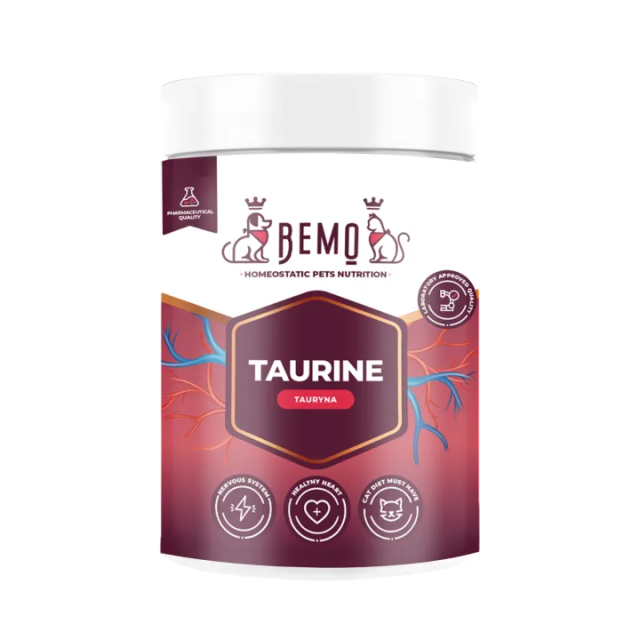 Taurīns atbalsta sirds / nervu sistēmas darbību suņiem un kaķiem Bemo Taurine 80g