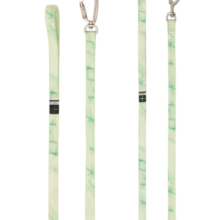 Marmora zaļš pavada spīd tumsā 90-120minūtes,pašspīdošs materiāls 2cmx180cm suņiem PAIKKA Glow Leash Marble Green