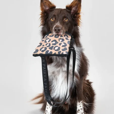 Kārumu soma suņiem- atstaro ūdensizturīga Treat Pouch Leo leopardi/brūna