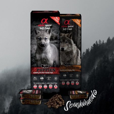Alpha Spirit Soft Food ekskluzīvā pusmitrā barība 85% gaļas