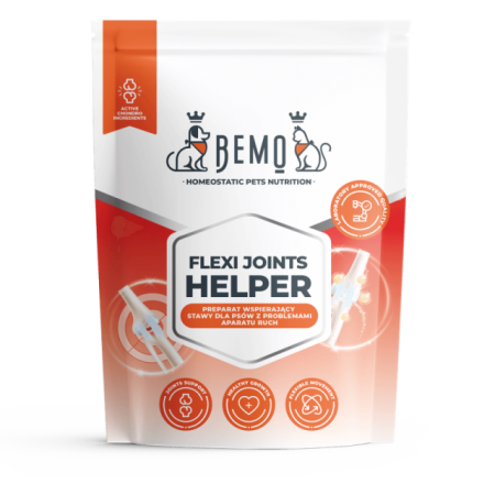 Traumas /displāzija / ar kustību traucējumiem / skeleta sistēmas problēmas suņiem uztura bagātinātajs Flexi Joints Helper 500g