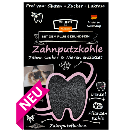 2in1 zobu pārslas un veselīgas zarnas – papildbarība kaķiem Dental Charcoal 70g