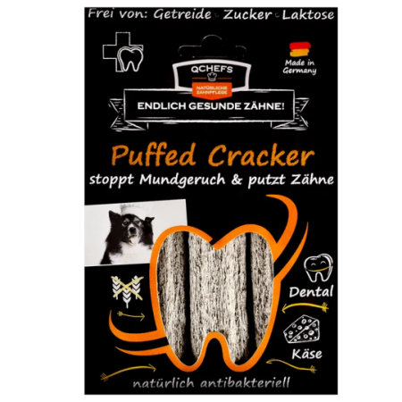 Zobu tīrīšanas krekeri suņiem Puffed Cracker 75g (3x14cm garas nūjiņas)