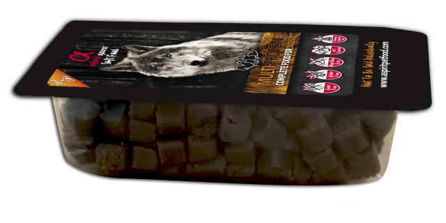 Multiproteīns pusmīksta barība/kārums suņiem 85% gaļas 200g