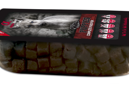 Kucēniem pusmīksta bezgraudu barība/kārums 85% gaļas 200g