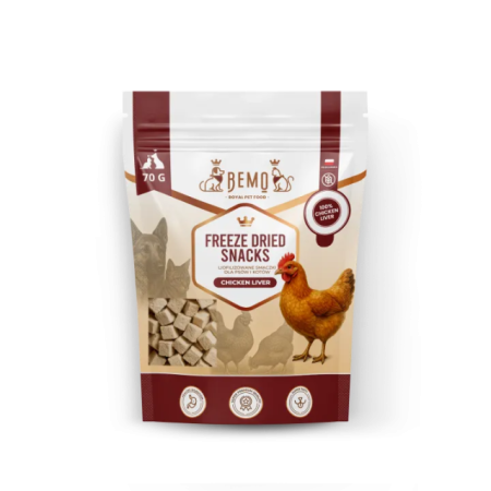 Liofilizētas uzkodas ar vistas aknām 70 g Freeze dried