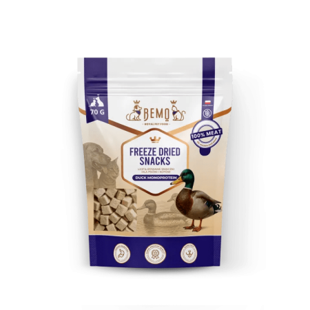 Liofilizētas uzkodas ar pīles gaļu 100% 70 g Freeze dried