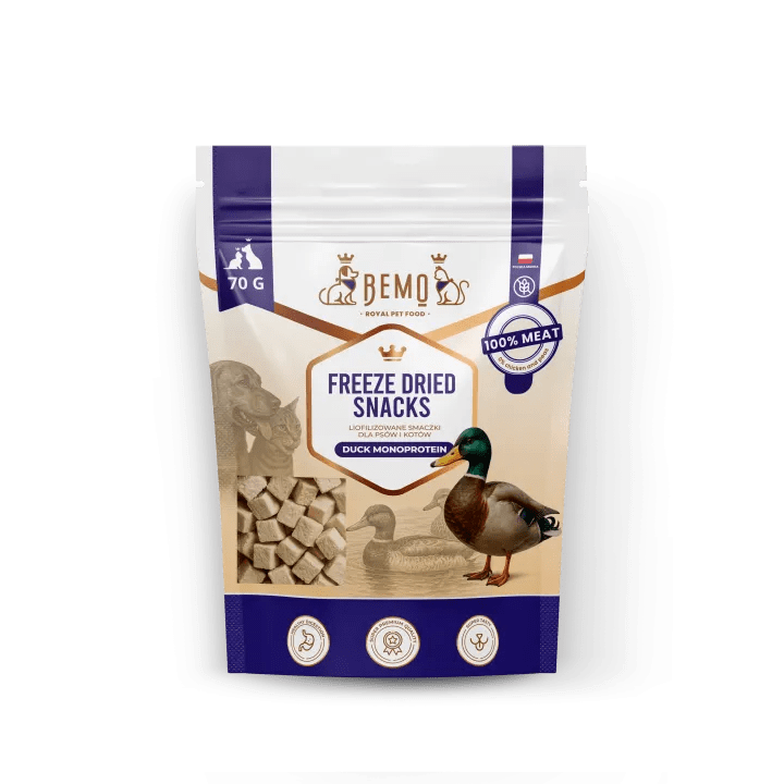 Liofilizētas uzkodas ar pīles gaļu 100% 70 g Freeze dried