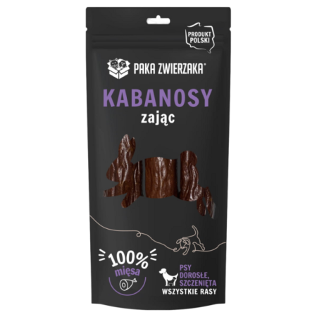 Zaķa gaļas kraukšķīgās desiņas suņiem (3 gab) 80g