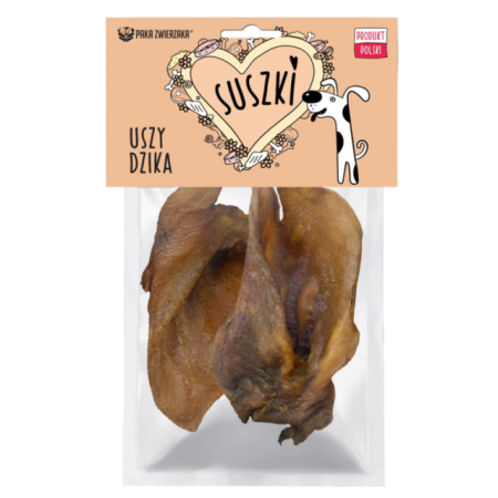 Žāvētās mežacūkas ausis 2 gab iepakojumā