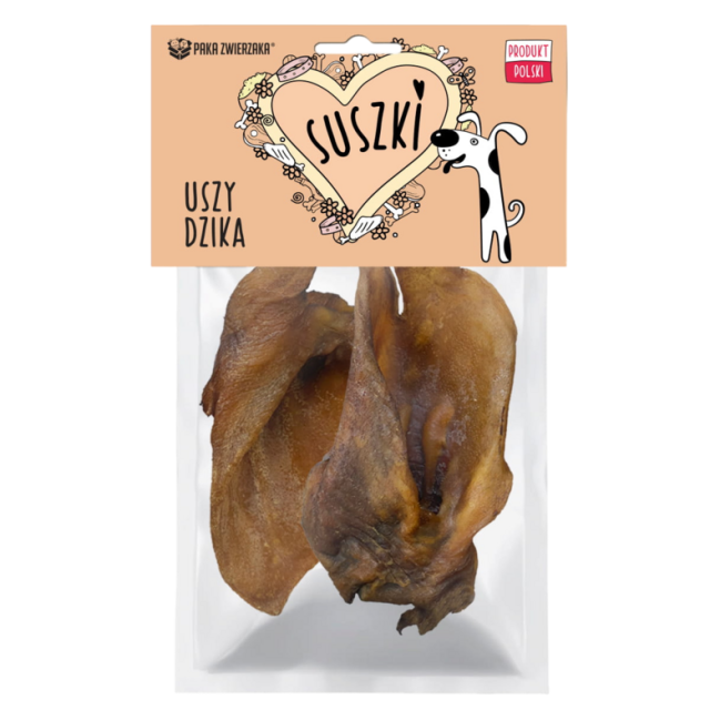 Žāvētās mežacūkas ausis 2 gab iepakojumā
